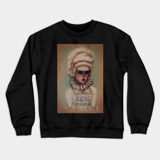 Red Queen As Marie Antoinette Romantic Poetry Gold Foil Crewneck Sweatshirt